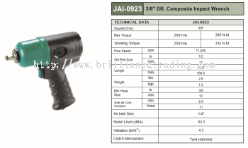 3/8" DR. COMPOSITE IMPACT WRENCH - JAI-0923