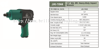 1/2" SQ. DR. HEAVY-DUTY IMPACT WRENCH - JAI-1044