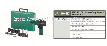 1/2" SQ. DR. HEAVY-DUTY IMPACT WRENCH KIT - JAI-1044K