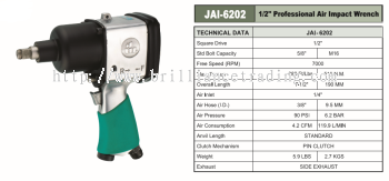 1/2" PROFESSIONAL AIR IMPACT WRENCH - JAI-6202