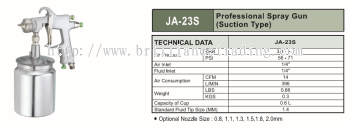 PROFESSIONAL SPRAY GUN (SUCTION TYPE) - JA-23S