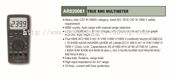 TRUE RMS MULTIMETER - AR020061