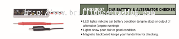 CAR BATTERY & ALTERNATOR CHECKER - AR030007