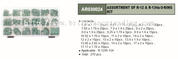 ASSORTMENT OF R-12 & R-134a O-RING KIT - AR030024