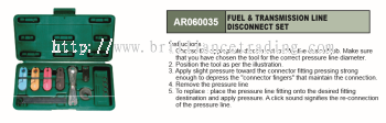 FUEL & TRANSMISSION LINE DISCONNECT SET - AR060035