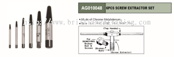 SCREW EXTRACTOR SET 6 PCS - AG010048