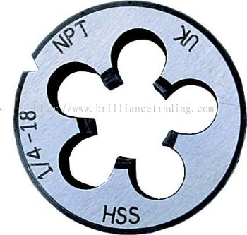 Dies NPT, HSS Ground Thread Dies 1/8" x 27, SHR0869400K