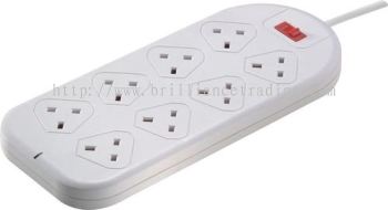 Sockets, 8 Way Ultrslim Trailing Multi Socket,  KEN2801350K