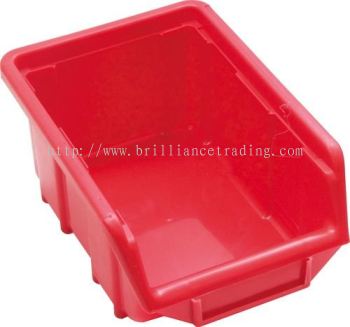 Plastic Storage Bins Red 240x155x125mm, SEN4041020R