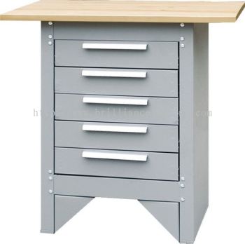 Workbench, 5 Drawer Cabinet And Workbench, SEN4055010K