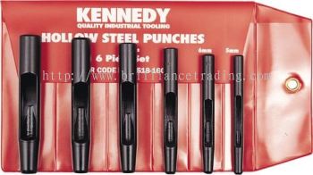 Hollow Punches, Straight Shank Hollow Punches Set 6Pcs, KEN5181600K