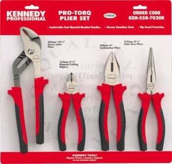 PRO-TORQ COMFORT GRIP PLIERS - 4PCS - KEN5582110K