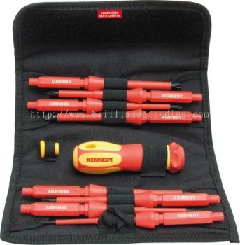 INSULATED INTERCHARGEABLE SCREWDRIVER SET - KEN5725870K