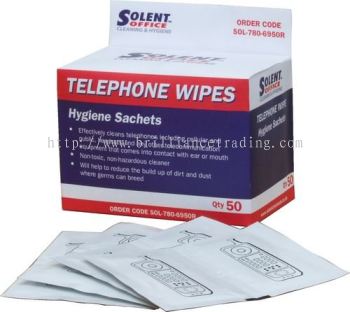 Telephone Wipe Hygiene Sachets, SOL7806950R