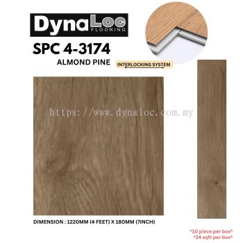 SPC Flooring SPC Vinyl Click 4mm - Almond Pine ( SPC4-3174 )