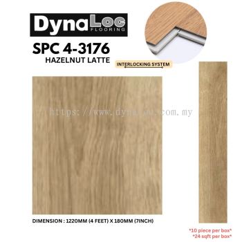 SPC Flooring SPC Flooring 4mm - Hazelnut Latte ( SPC4-3176 )