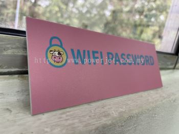 PVC Foamboard with Sticker for Wifi sign