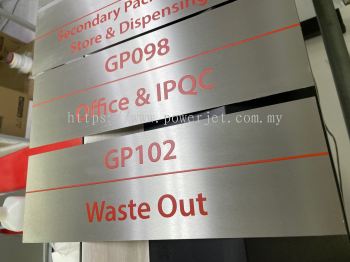 Direct Printing Service on Stainless Steel Door Plate