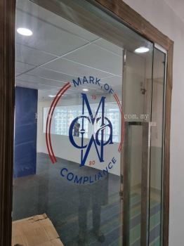 Glass Door Sticker Company Logo Sticker