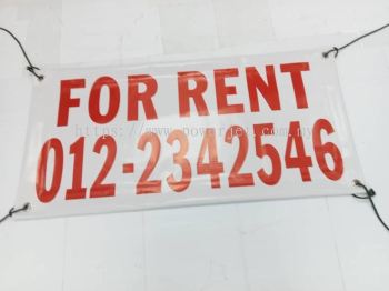 Customized Tarpaulin For Rent banner