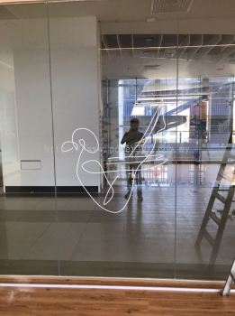 Glass door sticker