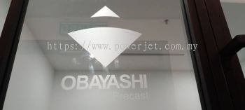 Company logo glass door sticker