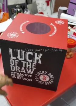 Lucky Draw Box with Sticker 