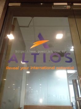 Indoor office glass door sticker