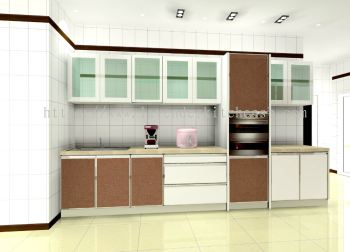 3D Drawing Kitchen Cabinet Design 