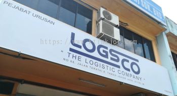 LOGSCO Alucobond Signboard - White Sticker + Matte Lam