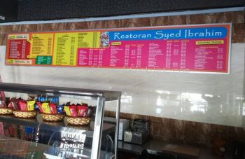 MENU Alucobond Signboard - White Sticker + Matte Lam