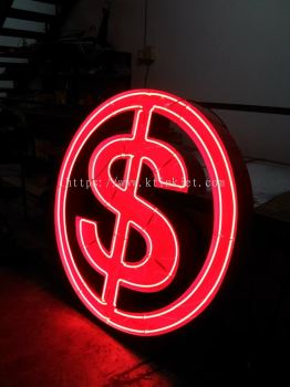 Money Symbol Lightbox Signboard