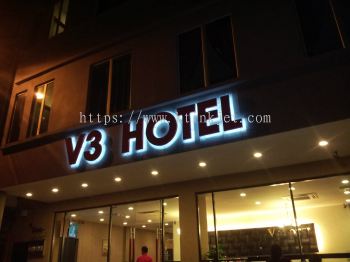 V3 Hotel 3D Light Box Signboard