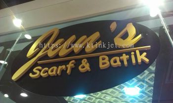 SCARF & BATIK 3D PP Board Signboard