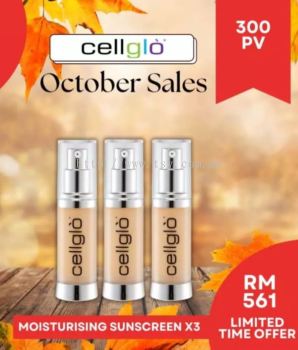 Cellglo Moisturising Sunscreen ʪɹ 3 Bottles (300PV)