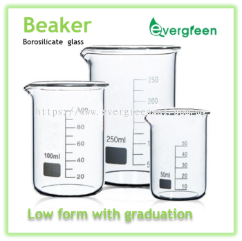 Glass Beaker Low form