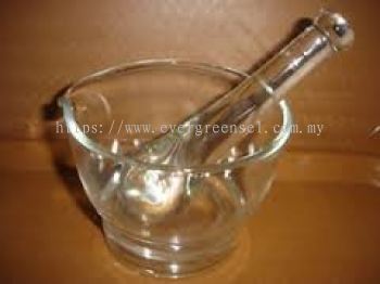 Glass Mortar and Pestle