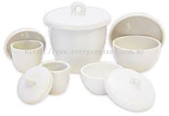 Porcelain Crucible Low Wall