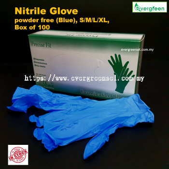 Precise Fit Disposable Nitrile Glove, Powder Free