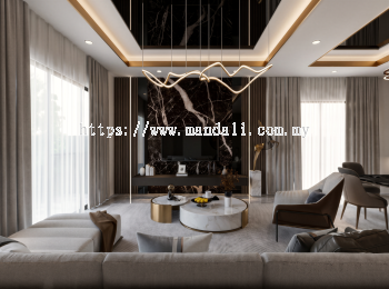 Living - Erica Residence @ Semi Detached | Interior Design in Selangor & KL Now