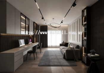 Study Area - Erica Residence @ Semi Detached | Interior Design in Selangor & KL Now