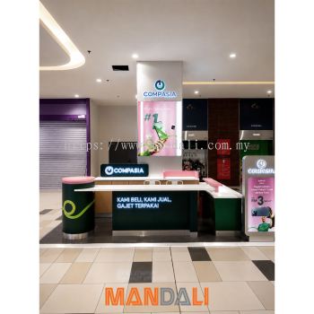 Front View - CompAsia Kiosk @ KTCC Mall, Kuala Terengganu | Commercial Design | Renovation in Selangor