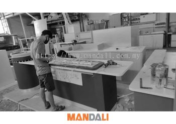 Fabrication Progress - CompAsia Kiosk @ KTCC Mall, Kuala Terengganu | Commercial Design | Renovation in Selangor