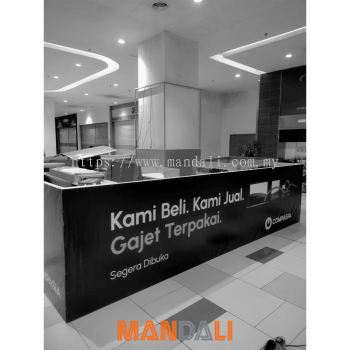 Installation Progress - CompAsia Kiosk @ KTCC Mall, Kuala Terengganu | Commercial Design | Renovation in Selangor