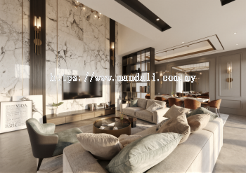 Living - Isola Villa @ Bungalow | Interior Design in Selangor & KL Now