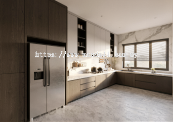Wet Kitchen - Isola Villa @ Bungalow | Interior Design in Selangor & KL Now