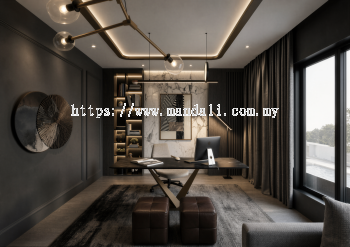 Study room - Isola Villa @ Bungalow | Interior Design in Selangor & KL Now