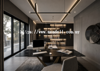 Study room - Isola Villa @ Bungalow | Interior Design in Selangor & KL Now