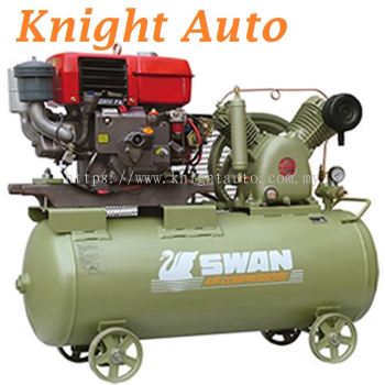 Swan HVU-203E Air Compressor with Yanmar LA178 Diesel Engine 6HP, 12Bar, FAD270L/min, 960rpm 