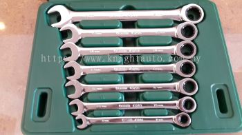 Sata 09024 Combination Gear Wrench 7pc, 8-18m ID668506
